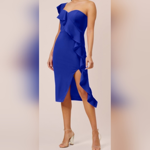 Knit Crepe Cocktail Dress- Size 2 - Picture 1 of 12